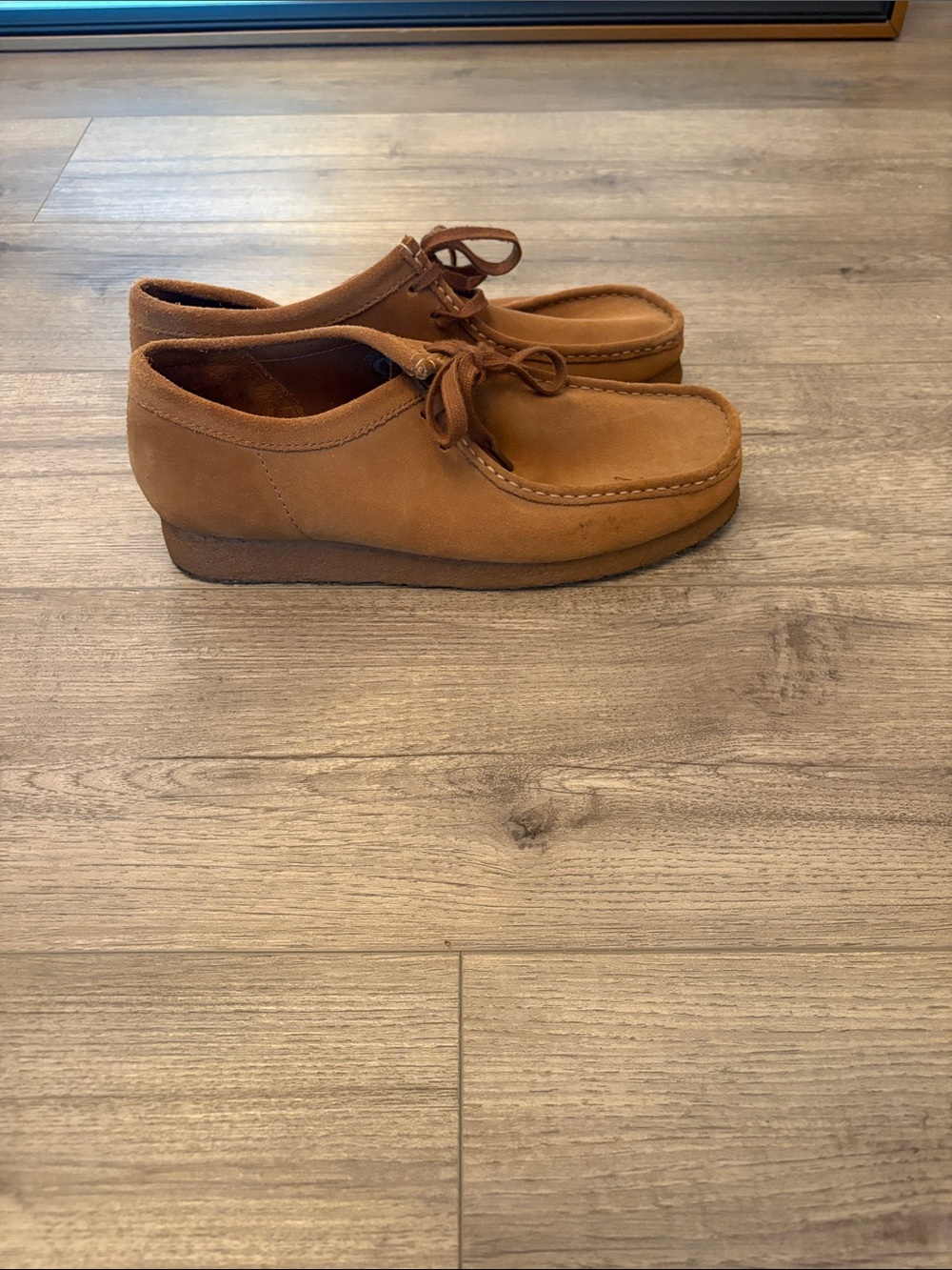 Clark’s wallabees cola suede size 10.5